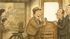 Banc: Ionescule, ușa prăvăliei e blocată...