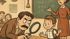 Banc: Bulă: „Tată, azi la mate...”