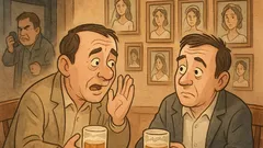 Banc: Doi prieteni la o bere