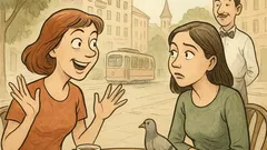 Banc: Două prietene necăsătorite stau de vorbă...