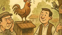 Banc: Ioane, de ce face cocoșul „cu‑cu”?