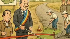 Banc: Iohannis face echipă națională de golf