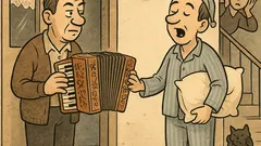 Banc: Vecine, cât mă costă acordeonul diseară?