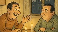 Banc: Doi prieteni stau de vorbă