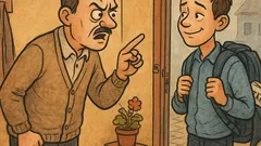 Banc: Tată, treci examenul azi; altfel...