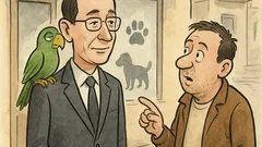 Banc: Iohannis iese dintr-un pet shop...